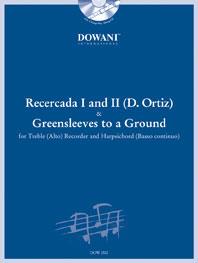 Recercada I in G minor and II in G Major & Greensleeves to a  Ground for Treble Recorder published by Dowani